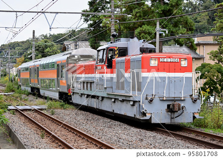 橫須賀線北鎌倉JR貨運DE11-2004 + Salo E232-2 + Salo E233-2 A級 95801708
