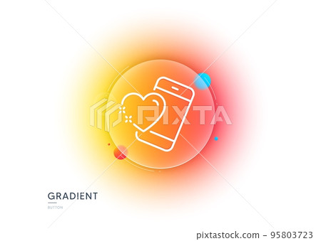 Heart with phone line icon. Gradient blur button with glassmorphism. Love emotion sign. Valentine day symbol. Transparent glass design. Heart line icon. Vector Heart with phone line icon. Gradient blur button with glassmorphism. Love emotion sign. Valentine day symbol. Transparent glass design. Heart line icon. Vector 95803723