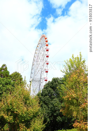 Morikoro Park, the scenery of the big Ferris wheel Morikoro Park, the scenery of the big Ferris wheel 95803817