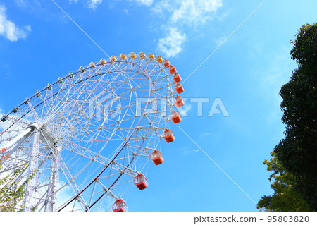 Morikoro Park, the scenery of the big Ferris wheel Morikoro Park, the scenery of the big Ferris wheel 95803820