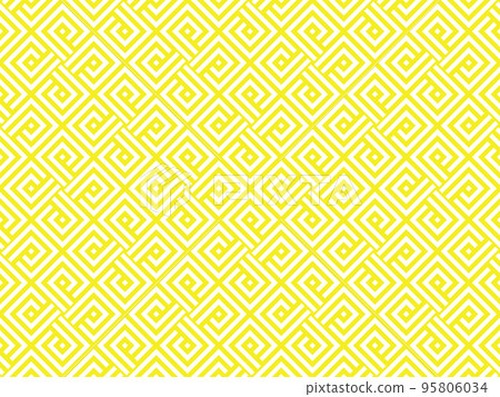 Abstract geometric pattern. A seamless vector background. White and yellow ornament. Graphic modern pattern. Simple lattice graphic design Abstract geometric pattern. A seamless vector background. White and yellow ornament. Graphic modern pattern. Simple lattice graphic design 95806034