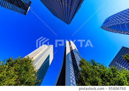 Cityscape of Shinjuku-ku, Tokyo Skyscrapers of Nishi-Shinjuku 95806768