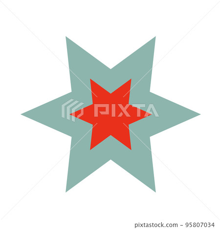 Christmas star .Vector illustration 95807034