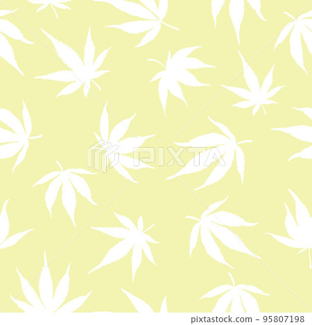 seamless Cannabis pattern on a yellow background seamless Cannabis pattern on a yellow background 95807198