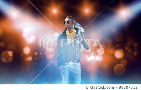 Rock star on stage Rock star on stage 95807512