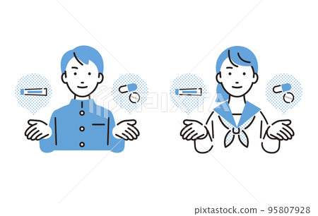 Acne, prescription medicine for rough skin and junior high school student male and female set 95807928