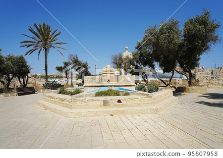 Gardjola garden in european Senglea city in Malta Gardjola garden in european Senglea city in Malta 95807958