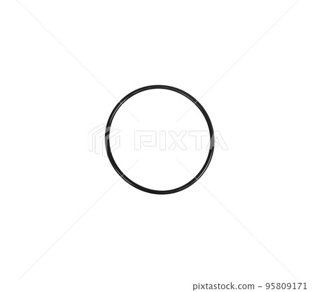 Close up of rubber sealing O ring for automotive part or industrial 95809171