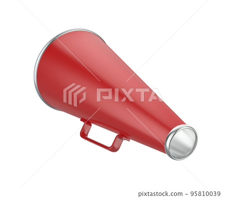 Red retro megaphone Red retro megaphone 95810039