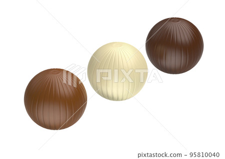 Three chocolate balls Three chocolate balls 95810040