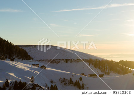 Italian Alps mountain view. Mountain landscape Italian Alps mountain view. Mountain landscape 95810308