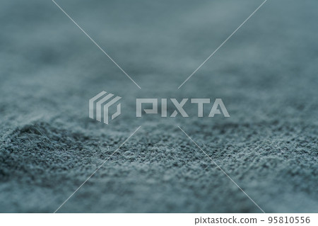 closeup of blue mixed linen cotton natural fabric closeup of blue mixed linen cotton natural fabric 95810556