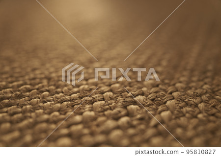 Closeup shot of jute rug on a floor Closeup shot of jute rug on a floor 95810827