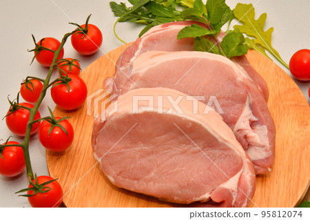 Pork tenderloin layers for cooking escalope 95812074