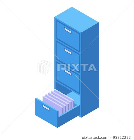 Archive storage document icon. Isometric of archive storage document vector icon for web design isolated on white background 95812252