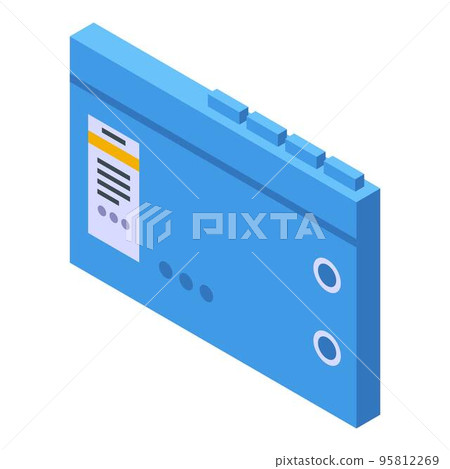 Storage document form icon. Isometric of storage document form vector icon for web design isolated on white background 95812269