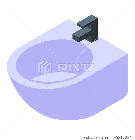 Shower bidet icon. Isometric of shower bidet vector icon for web design isolated on white background 95812284