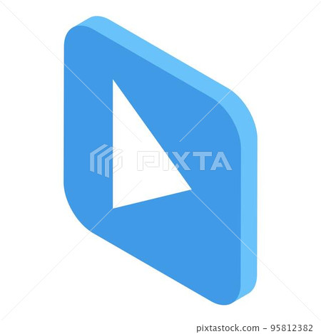 Video file operating system icon. Isometric of video file operating system vector icon for web design isolated on white background 95812382