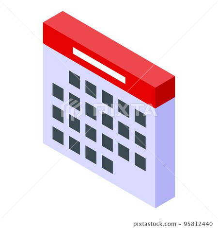 Personal information calendar icon. Isometric of personal information calendar vector icon for web design isolated on white background 95812440