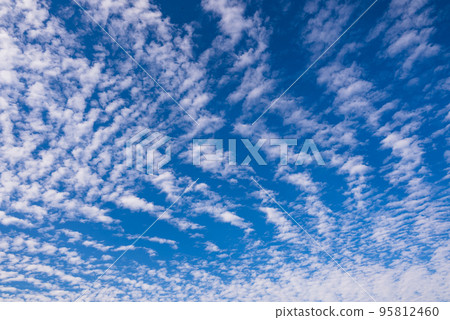 在藍天中傳播的縮放雲 95812460