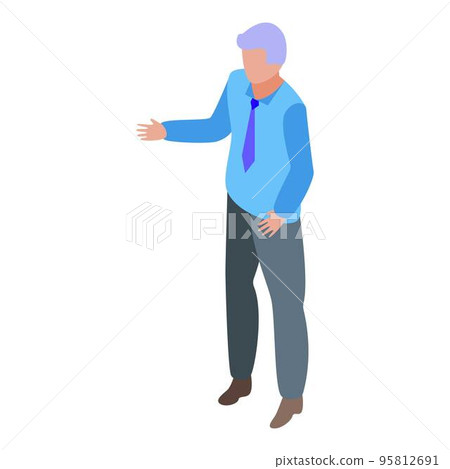 Inclusive education teacher man icon. Isometric of inclusive education teacher man vector icon for web design isolated on white background Inclusive education teacher man icon. Isometric of inclusive education teacher man vector icon for web design isolated on white background 95812691