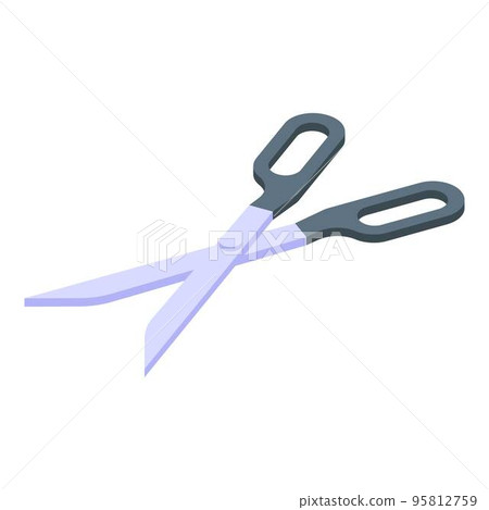 Shoe repair scissors icon. Isometric of shoe repair scissors vector icon for web design isolated on white background 95812759