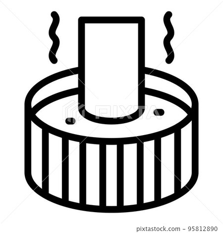 Blacksmith water pot icon. Outline blacksmith water pot vector icon for web design isolated on white background 95812890
