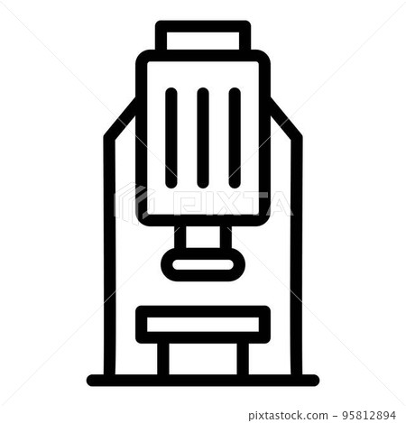 Metallurgy equipment icon. Outline metallurgy equipment vector icon for web design isolated on white background Metallurgy equipment icon. Outline metallurgy equipment vector icon for web design isolated on white background 95812894