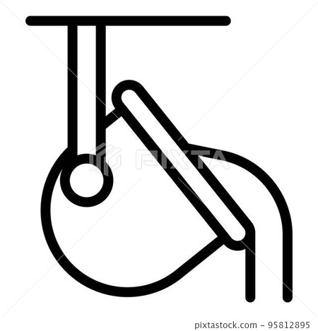 Metallurgy hot pot icon. Outline metallurgy hot pot vector icon for web design isolated on white background 95812895