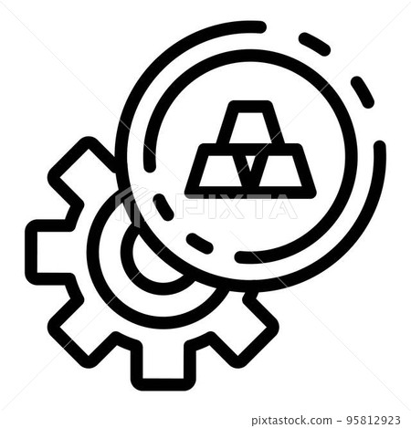 Metallurgy bar wheel icon. Outline metallurgy bar wheel vector icon for web design isolated on white background Metallurgy bar wheel icon. Outline metallurgy bar wheel vector icon for web design isolated on white background 95812923