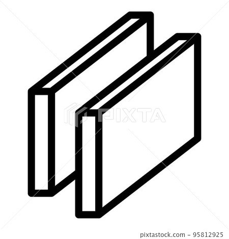 Metallurgy wall bar icon. Outline metallurgy wall bar vector icon for web design isolated on white background 95812925