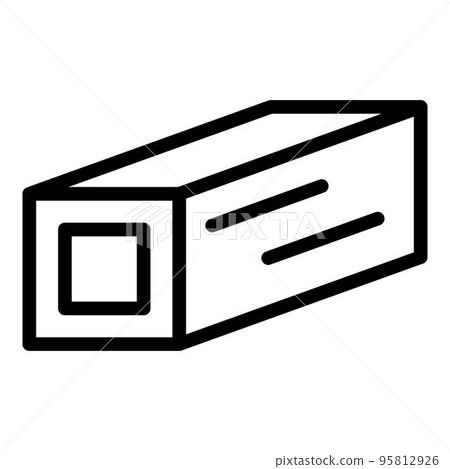 Metallurgy bar icon. Outline metallurgy bar vector icon for web design isolated on white background 95812926