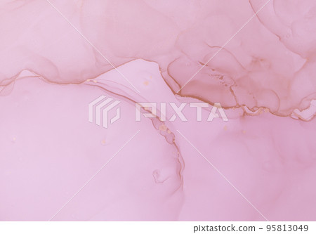 Luxury Ink Wash Pastel. Abstract Mix. Art Flow 95813049