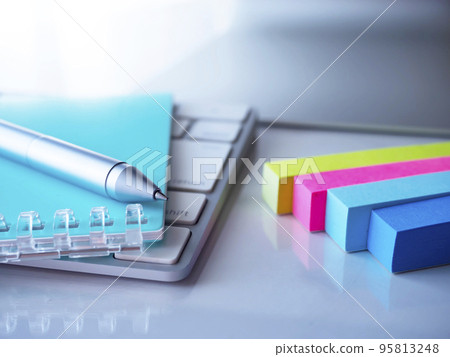 Business image of notebooks and personal computers 95813248