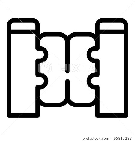 Train turnstile icon. Outline train turnstile vector icon for web design isolated on white background 95813288