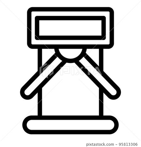 Control turnstile icon. Outline control turnstile vector icon for web design isolated on white background 95813306