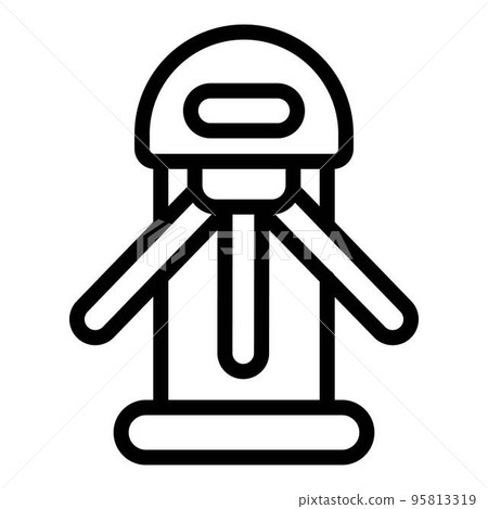 Turnstile icon. Outline turnstile vector icon for web design isolated on white background 95813319