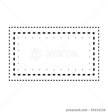 Tracing rectangle shape lines element for...-插圖素材 [95814238] - PIXTA圖庫
