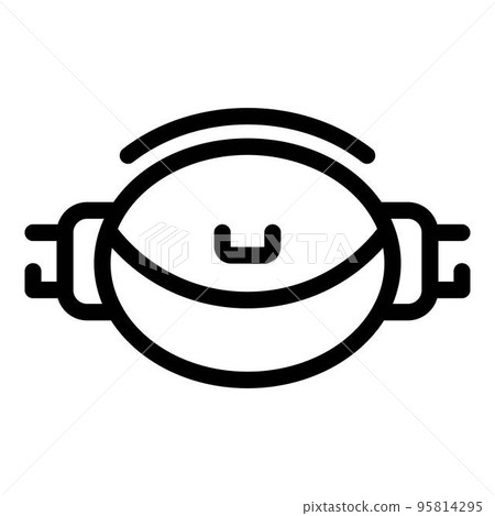 Waist bag icon. Outline waist bag vector icon for web design isolated on white background Waist bag icon. Outline waist bag vector icon for web design isolated on white background 95814295