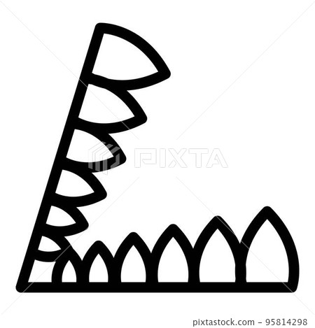 Steel animal trap icon. Outline steel animal trap vector icon for web design isolated on white background 95814298