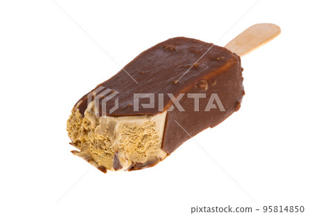 Ice cream on a stick isolated Ice cream on a stick isolated 95814850