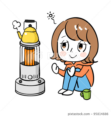 Female stove kettle sleepiness 95814886