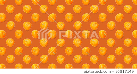 Autumn background made frem pumpkin. Background of orange miniature pumpkins. Thanksgiving or halloween background 95817149