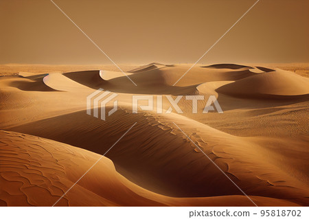 Desert with dry soil 95818702