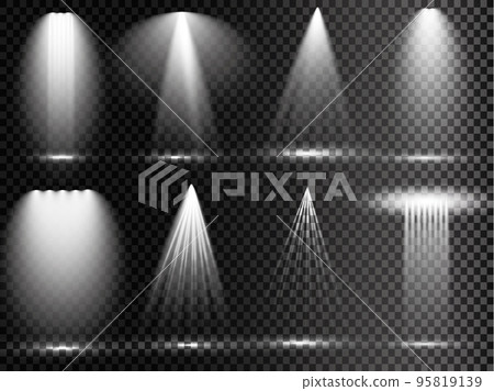 Vector Spotlights. Scene. Light Effects. Glow light effect 95819139