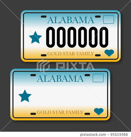 Retro car plate for banner design. Arizona state. Isolated vector illustration. Business, icon set Retro car plate for banner design. Arizona state. Isolated vector illustration. Business, icon set 95819366
