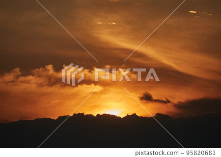 Sunrise Hilly Landscape Sunrise Hilly Landscape 95820681