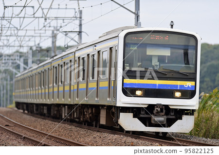 Sobu Main Line Sakura-Monoi JR East 209 series 2100 series C623 formation (Makuhari) Sobu Main Line Sakura-Monoi JR East 209 series 2100 series C623 formation (Makuhari) 95822125