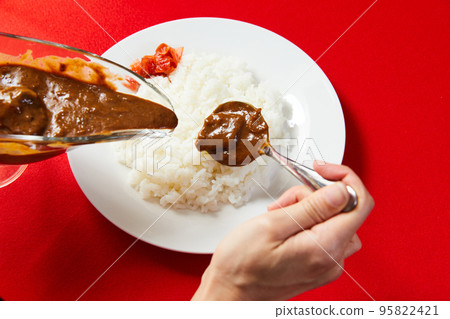 European Beef Curry Beef Curry European Curry Curry Rice 95822421