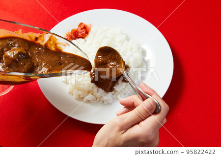 European Beef Curry Beef Curry European Curry Curry Rice 95822422